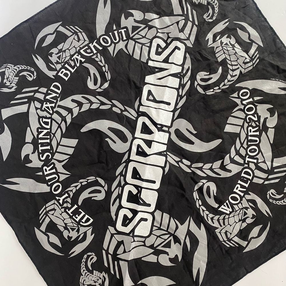 Scorpions World Tour 2010 scarf bandana